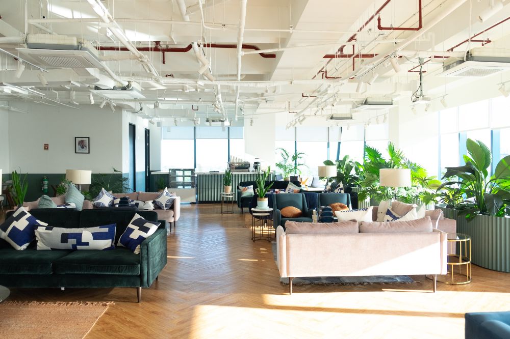 Shared work space for startups
